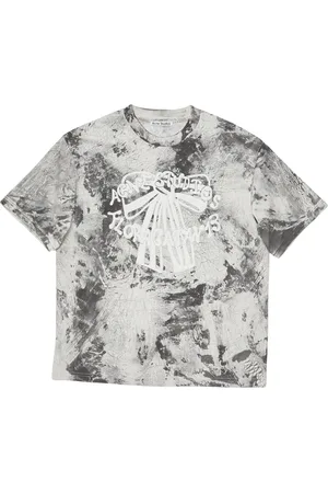 Acne Studios Top, Dame, Grå, M, Bomuld, Sort Faded T-Shirt Cl0298