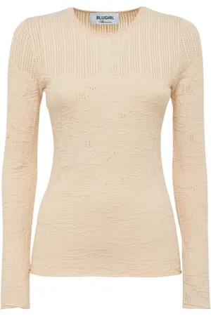 Blugirl Strik, Dame, , L, Polyester, Elegant Blanding af Viskose og Polyester
