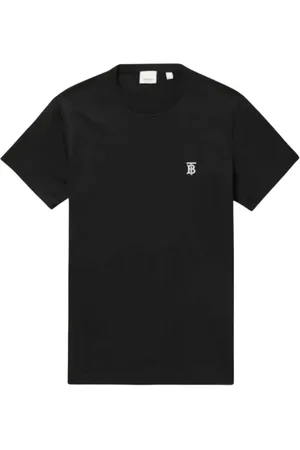 Burberry Top, Herre, Sort, XS, Bomuld, Sort Bomuld Logo T-Shirt