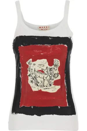 Marni Top, Dame, Hvid, S, Bomuld, Hvid T-shirt og Polo Kollektion