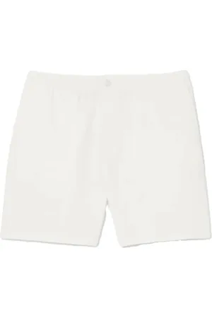 Lacoste Shorts, Herre, Hvid, XL, Uld, Let Vaffel Tekstureret Top