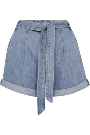 Mos Mosh Shorts, Dame, Blå, W26, Denim, Elegant High-Waisted Denim Shorts Lyseblå