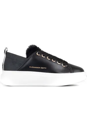 Alexander Smith Sko, Dame, Sort, 39 EU, Læder, Sort Læder Afslappet Sneakers