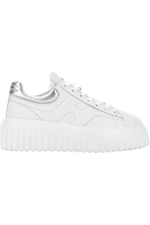 Hogan Sko, Dame, Hvid, 36 1/2 EU, Stribede Sneakers med H-striber
