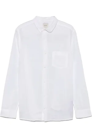 Calvin Klein Skjorte, Herre, Hvid, M, Hvid Button-Up Skjorte med Brystlomme