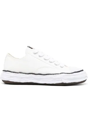 MIHARA YASUHIRO Sko, Dame, Hvid, 39 EU, Hvid Canvas Lav Top Sneaker