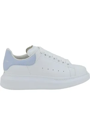 Alexander McQueen Sko, Dame, Hvid, 40 EU, Læder, Lædersneakers med platformssål