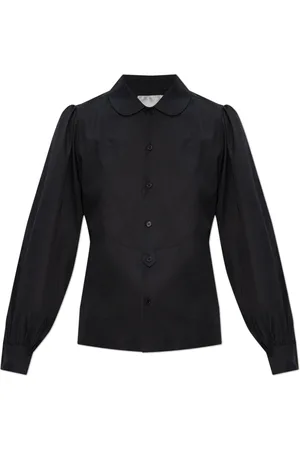 Comme des Garçons Bluser & Skjorter, Dame, Sort, L, Bomuld, Bomuldsskjorte