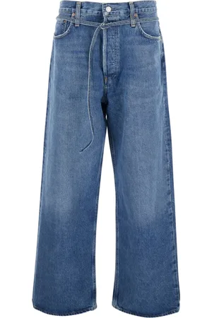 AGOLDE Jeans, Dame, Blå, W26, Denim, Blå Denim Løstsiddende Jeans