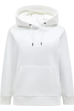 Peak Performance Sweathshirts & Hoodies, Dame, Hvid, L, Uld, Original Small Logo Hættetrøje