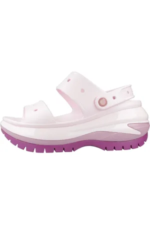 Crocs Sko, Dame, Lyserød, 39 EU, Klassiske Mega Crush Flade Sandaler