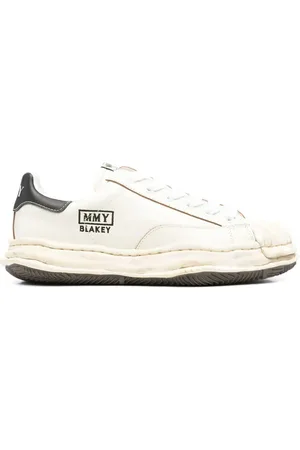 MIHARA YASUHIRO Sko, Dame, Hvid, 37 EU, Læder, Hvid læder lavtop sneaker