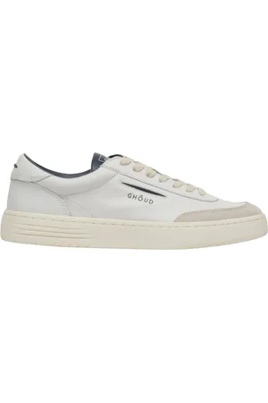Ghoud Sko, Herre, Hvid, 40 EU, Læder, Hvide Lædersneakers med 3D-logo