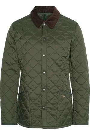 Barbour Jakke, Herre, Grøn, S, Nylon, Quiltet Jakke Heritage Liddesdale