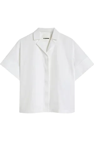 Jil Sander Bluser & Skjorter, Dame, Hvid, L, Bomuld, Origami Skjorte