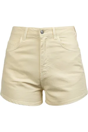 Jucca Shorts, Dame, Hvid, W27, Bomuld, Bomuldsshorts med knap og lynlås