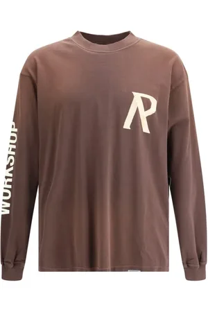 Represent Top, Herre, Brun, S, Moderne langærmet trøje med skotsk logo