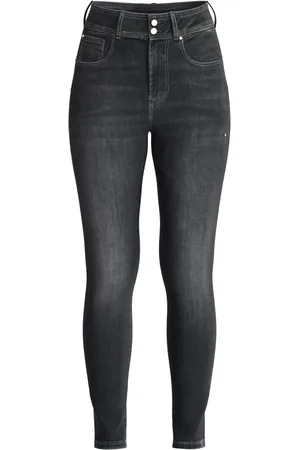 Guess Jeans, Dame, Sort, L, Sort Form Jeans