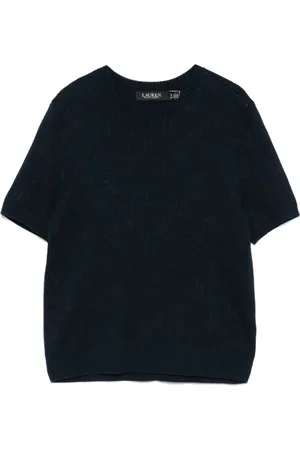 Ralph Lauren Top, Dame, Blå, XS, Tyl, Jamyzah kortærmet pullover