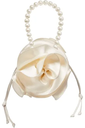 MAGDA BUTRYM Taske, Dame, Hvid, ONE SIZE, Satin, Satin Pearl Taske