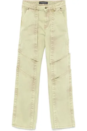 Y / PROJECT Jeans, Herre, Grøn, W26, Lys Grøn Multi Panel Jeans