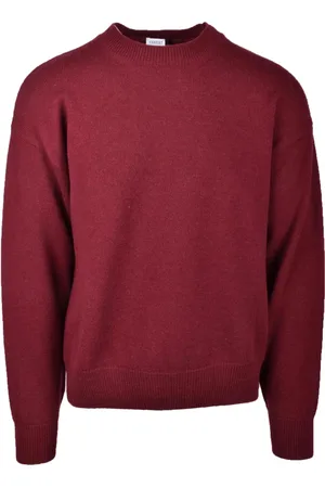 COVERT Strik, Herre, Rød, S, Cashmere, Merino Cashmere Pullover Sweater