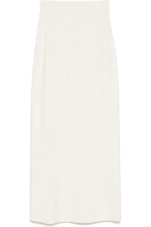 MUGLER Nederdel, Dame, Hvid, XS, Off Nederdel Elegant Stil
