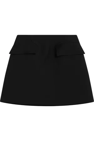 Alexander McQueen Nederdel, Dame, Sort, XS, Mini Nederdel i Trendy Stil