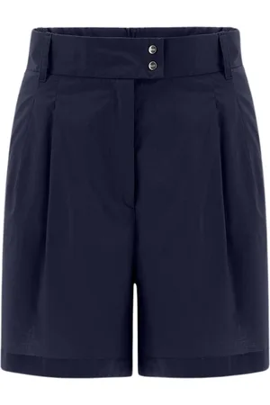 HERNO Shorts, Dame, Blå, M, Bomuld, Shorts i let bomuld stræk