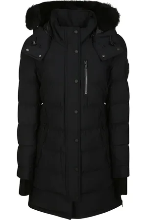 Moose Knuckles Frakke, Dame, Sort, S, Uld, Vandtæt Parka med Guld Hardware
