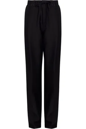 Maison Margiela Bukser, Dame, Sort, S, Bomuld, Stitched Waist Pants