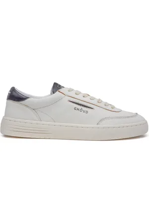 Ghoud Sko, Herre, Hvid, 41 EU, Læder, Hvide Lædersneakers med 3D-logo