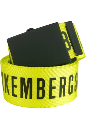 Bikkembergs Tilbehør, Herre, Gul, 90 CM, Lime Gul Clip Bælte