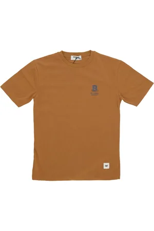 Caterpillar Top, Herre, Brun, L, Bomuld, Kryddervej Tee T-Shirt