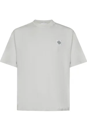 Stone Island Top, Herre, Grå, XL, Bomuld, Grå T-shirts og Polos med Compass Logo