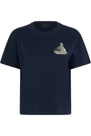 Liu Jo Top, Dame, Blå, M, Bomuld, Bomuld T-shirt