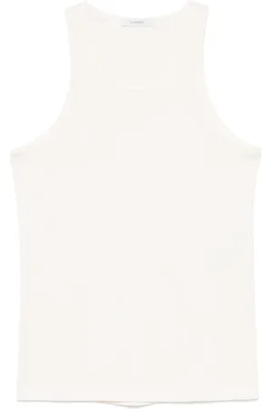 LEMAIRE Top, Herre, , M, Bomuld, Lys Creme Tanktop