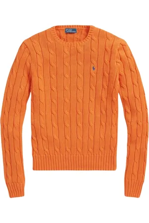 Ralph Lauren Strik, Dame, , L, Bomuld, Klassisk Kabelstrik Langærmet Trøje