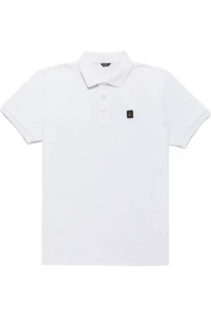 RefrigiWear Top, Herre, Hvid, 3XL, Bomuld, Basis Broderet Logo Polo Skjorte