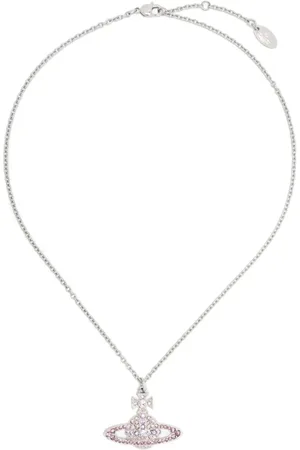 Vivienne Westwood Tilbehør, Dame, Grå, ONE SIZE, Platin Vintage Rose Vedhæng