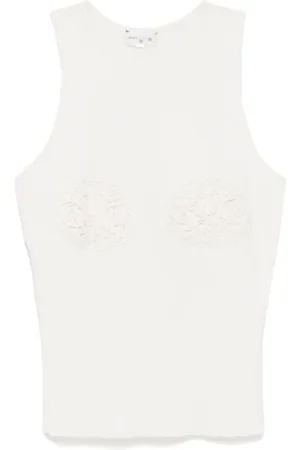 MAGDA BUTRYM Top, Dame, , S, Cremefarvet Strik Top