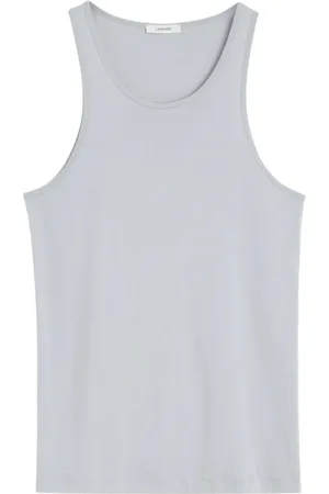 LEMAIRE Top, Herre, Blå, S, Bomuld, Blågrå Tank Top