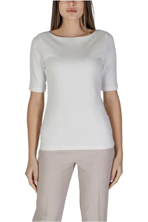 Street one Top, Dame, Hvid, L, Bomuld, Afslappet Bådhals Top