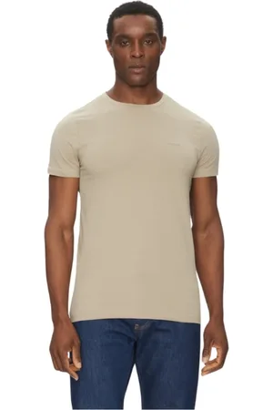 Calvin Klein Top, Herre, , L, Bomuld, Kortærmet T-shirt, , Slim Fit