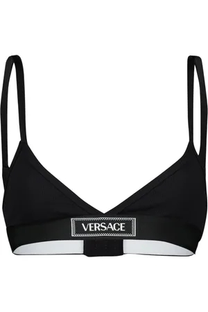 VERSACE Top, Dame, Sort, M, Bomuld, Vintage Logo Sort Bh 90