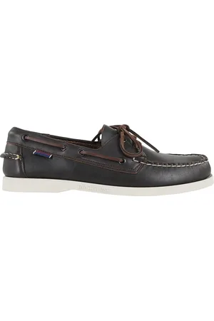 SEBAGO Sko, Herre, Brun, 45 EU, Læder, Mørkebrun Docksides Mokkasin
