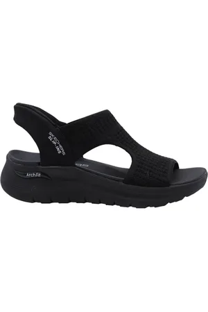 Skechers Sko, Dame, Sort, 37 EU, Ø Sandaler til Kvinder