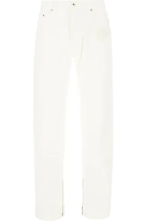 OFF-WHITE Jeans, Herre, Hvid, W31, Bomuld, Klassiske Straight Leg Jeans
