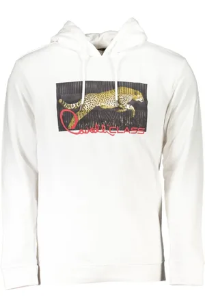 Roberto Cavalli Sweathshirts & Hoodies, Herre, Hvid, M, Bomuld, Hvid Bomuld Herre Sweater