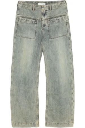 Entire Studios Jeans, Herre, Blå, S, Denim, Denim Surface Wave Bukser